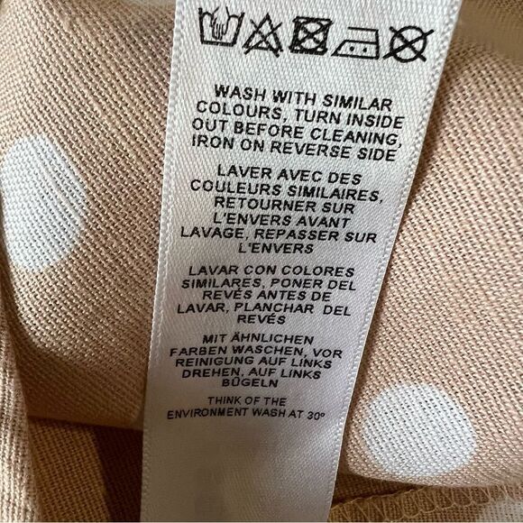 ASOS "Pretty Woman" Peach Polka‎ Dot Halter Dress  -- 2 - Picture 12 of 12